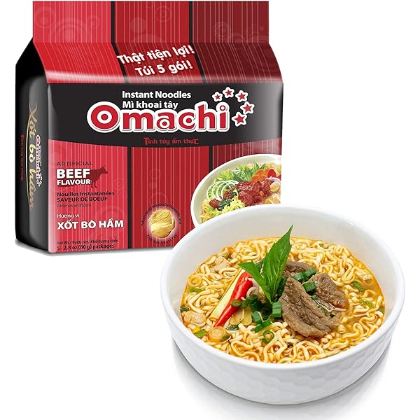 Amazon.com: OMACHI Golden Potato Noodles - Braised Pork Rib Flavor